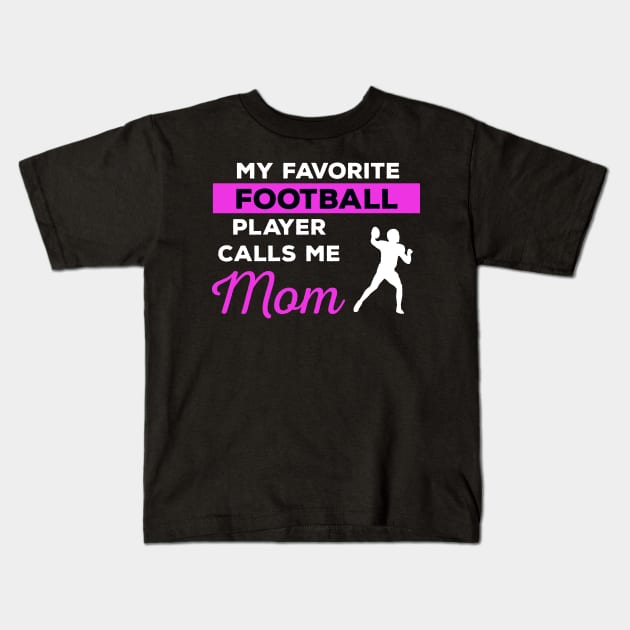 Football Mom Kids T-Shirt by mikevdv2001